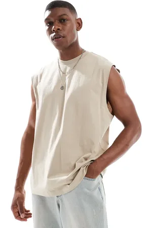 ASOS – Oversize-Tanktop in Steinbeige