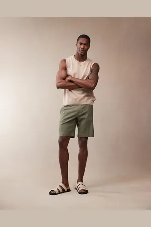 ASOS – Elegante, gerade geschnittene Shorts aus Leinenmix in