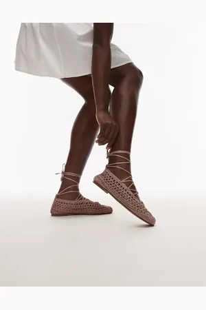 MANGO – Ballerinas in mit Häkeldesign
