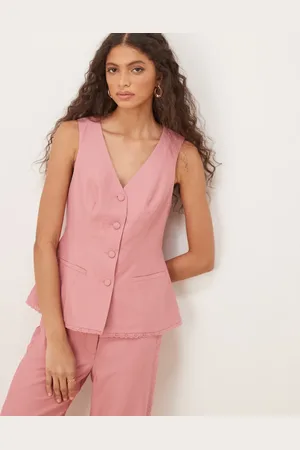ASOS – Weste in mit Spitzenborte, Kombiteil