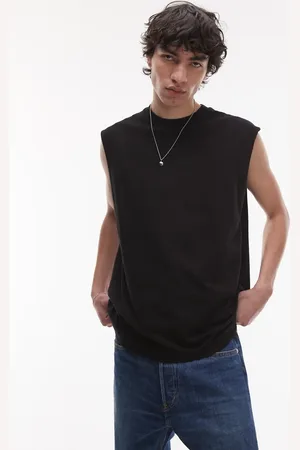Topman – Ärmelloses Oversize-T-Shirt in