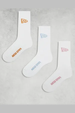 New Era – 3er-Pack Knöchelsocken in mit farblich abgesetztem Logo