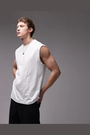 Topman – Ärmelloses Oversize-T-Shirt in