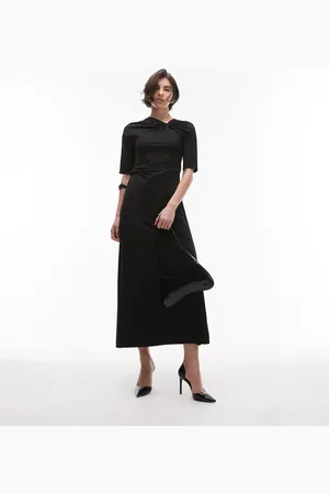 & OTHER STORIES – Langärmliges Jersey-Maxikleid in mit Knotendetail