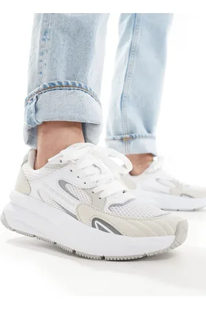 EA7 Armani - – Sneaker aus Materialmix in /Grau mit Logo
