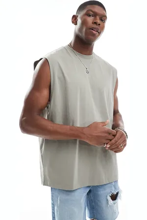 ASOS – Oversize-Tanktop in Khaki