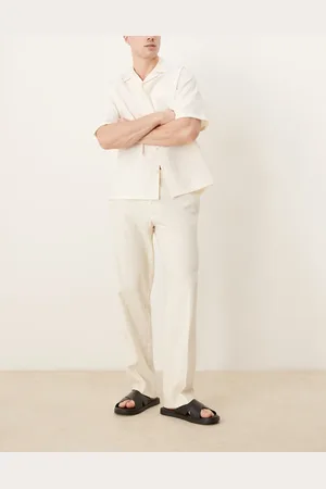 ASOS – Elegante Straight Fit Hose in aus Leinenmix