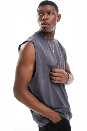 ASOS – Oversize-Tanktop in Anthrazit