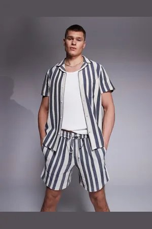 South Beach – Strandshorts mit Struktur und Streifen in , Kombiteil