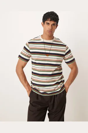MANGO – Buntes T-Shirt mit Streifenmuster-Mix