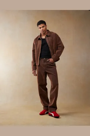 ASOS – Weite Jeans in Hellbraun, Kombiteil
