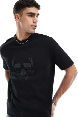 Paul Smith – T-Shirt in mit Totenkopf-Logo und Rückenprint