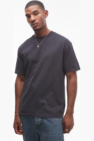 Topman – Oversize-T-Shirt in verwaschenem Schwarz