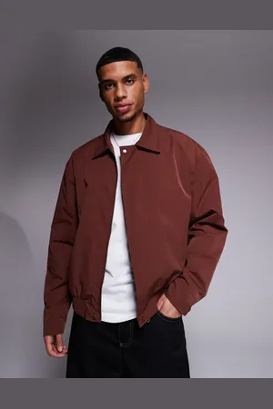 ASOS – Leichte Harrington-Jacke in Rostrot