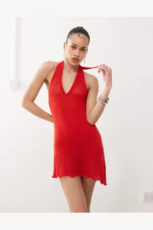 COLLUSION – Neckholderkleid aus Strick in
