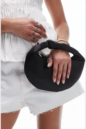 MANGO – Satin-Tasche in mit Knotendetail