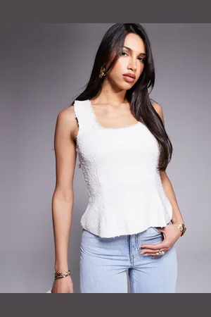 River Island – Trägertop aus Bouclé in