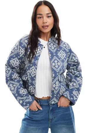 ONLY – Steppjacke in mit Kachelmuster