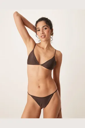 MANGO – Bikinihose in Bronze
