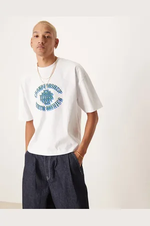 ASOS – Schweres, kastig geschnittenes T-Shirt in mit Athleisure-Aufdruck
