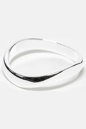 ASOS – Flacher Ring aus Sterlingsilber