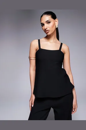ASOS – Schwingendes Camisole aus kompaktem Strick in mit A-Linien-Schnitt, Kombiteil