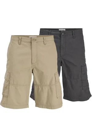 JACK & JONES – Cargoshorts in Crockery-Braun