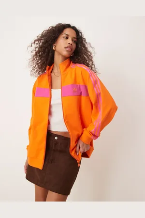 adidas – Retro-Trainingsjacke in und Rosa