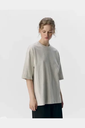Object – T-Shirt in Hellgrau meliert
