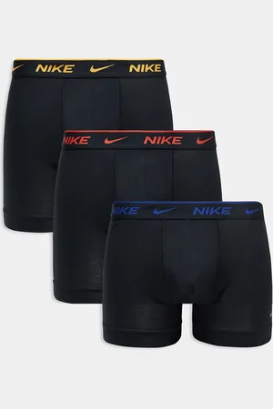 Nike – Everyday Cotton Stretch – 3er-Pack Boxershorts in mit Bund mit Kontrastlogos