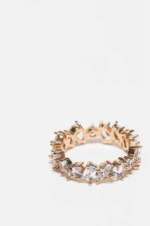 ASOS – Goldfarbener Ring mit Strassdesign
