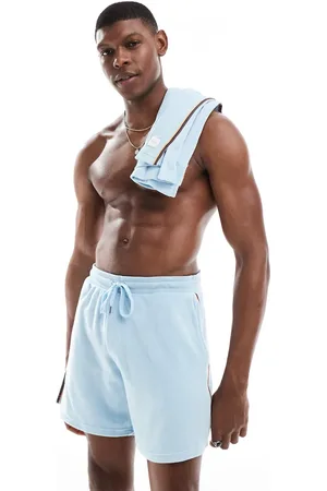 Paul Smith Paul Smith – Strandshorts aus Frottee in Hellblau, Kombiteil