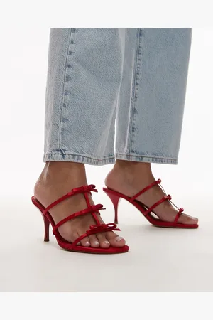 MANGO – Sandalen zum Hineinschlüpfen mit hohem Absatz und Schleifendetails