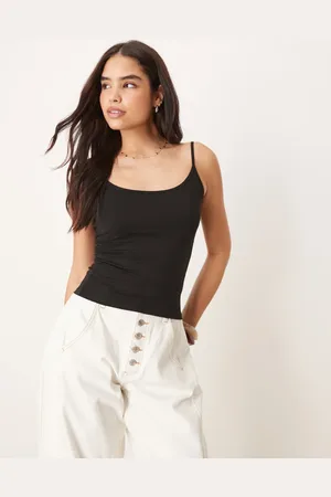 Gina Tricot – Oberteil aus Jersey in mit Camisole-Trägern