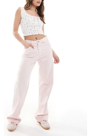 Stradivarius – Dad-Jeans in mit weitem Bein