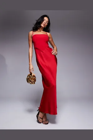 Forever New – Maxikleid in mit eckigem Ausschnitt und Korsettdetail