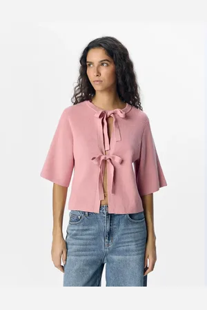 Object – Strickjacke in Eleganz-Rosé