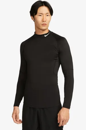 Nike – Dri-FIT – Langärmliges Oberteil in Schwarz