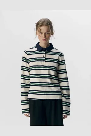 Object – Langärmeliges Polohemd in Sky Captain