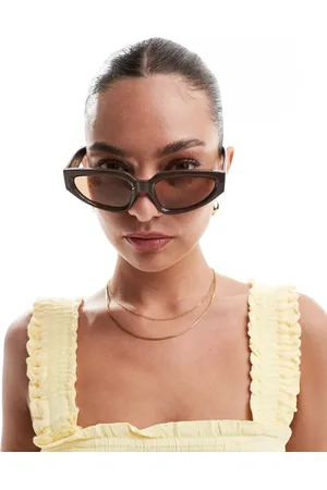 A. Kjærbede – Ella – Cat-Eye-Sonnenbrille in Schokobraun