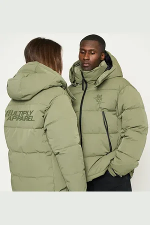 Multiply Apparel – Stormy – Puffer-Jacke in vierblättriges-Kleeblatt