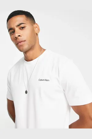 Calvin Klein – T-Shirt aus Baumwollmix in mit Logo - WHITE