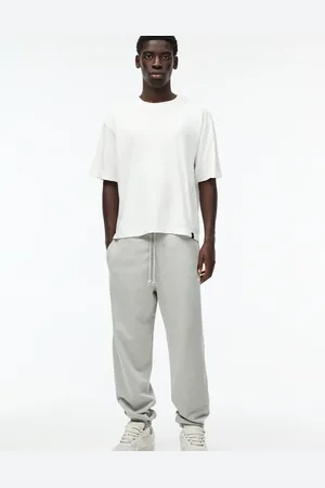 Pull&Bear – Basic-Jogginghose aus Fleece in mit Bündchen