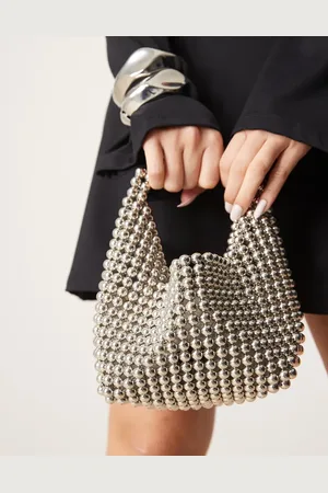 ASOS – Abgerundete Handtasche in mit Perlendesign
