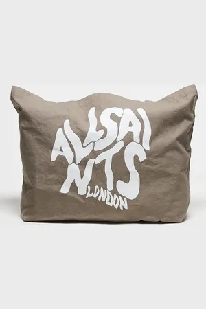 AllSaints – Orlando – Unisex-Shopper in Kastanienbraun