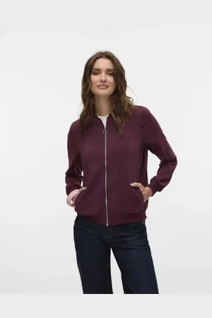 VERO MODA – Bomberjacke in Weinrot