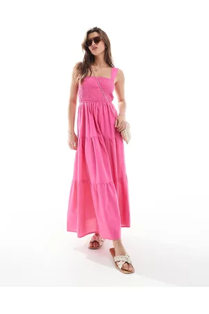 Esmée Exklusiv – Strand-Maxikleid in mit gesmokter Taille