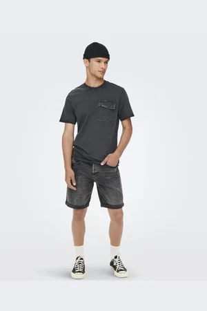 Only & Sons – Jeans-Shorts in