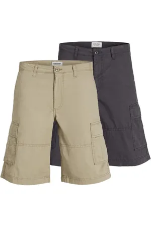 JACK & JONES – Cargoshorts in Crockery-Braun