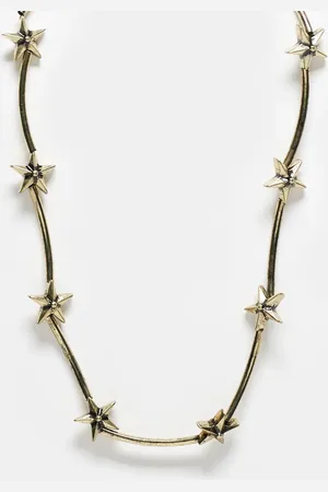 Reclaimed – Unisex-Halskette in Gold mit Sternanhängern